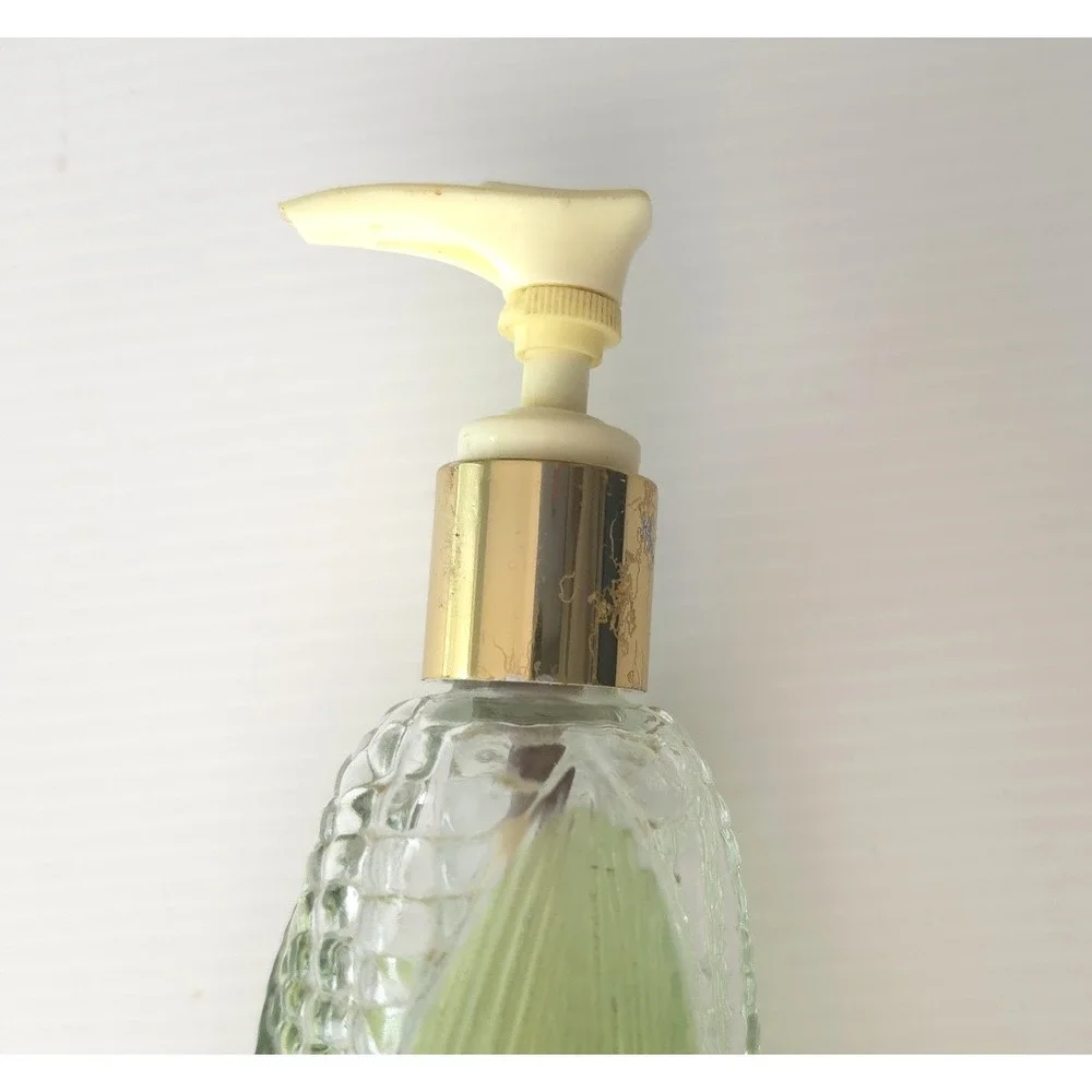 Vintage Avon Golden Harvest Corn on the Cob Soap or Lotion Glass Bottle